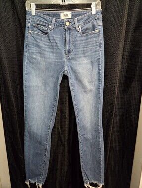 PAIGE Size 27 Hoxton Ankle Jeans - Light Blue Denim